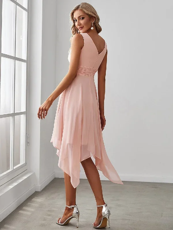 double-v-neck-ruched-waist-midi-chiffon-bridesmaid-dress-es03142