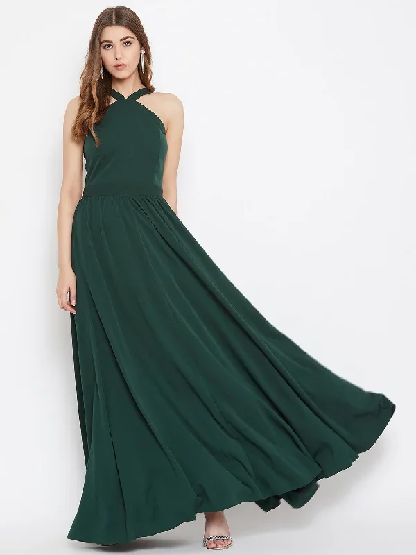 dr445gr-green-halter-neck-flared-maxi-dress