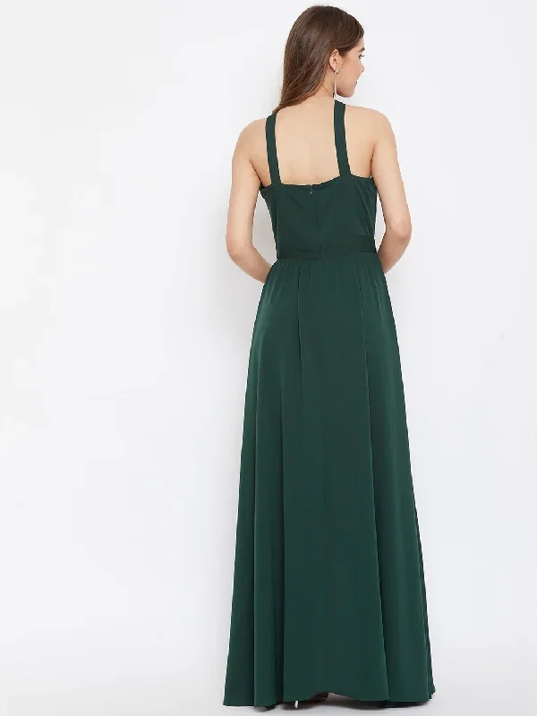 dr445gr-green-halter-neck-flared-maxi-dress