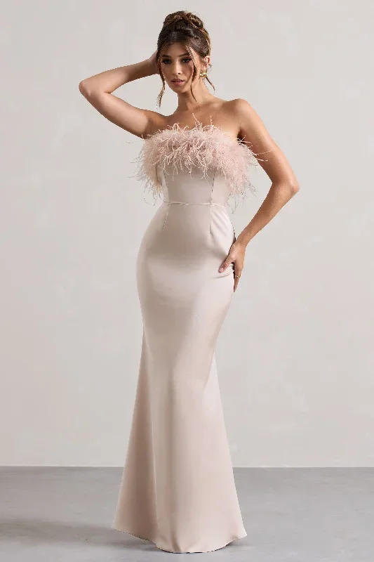 dress-for-it-champagne-satin-strapless-feather-trim-maxi-dress-cl134575059