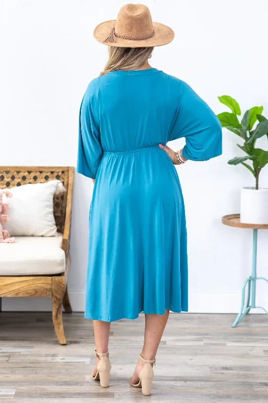 dusty-teal-surplice-midi-dress