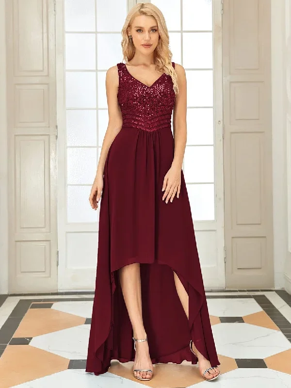 elegant-paillette-chiffon-v-neck-a-line-sleeveless-plus-size-evening-dresses-ep00410