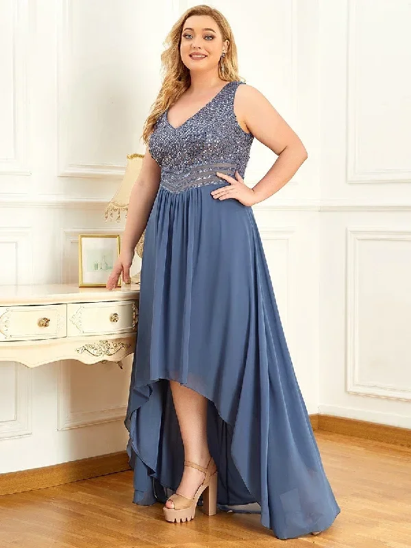 elegant-paillette-chiffon-v-neck-a-line-sleeveless-plus-size-evening-dresses-ep00410