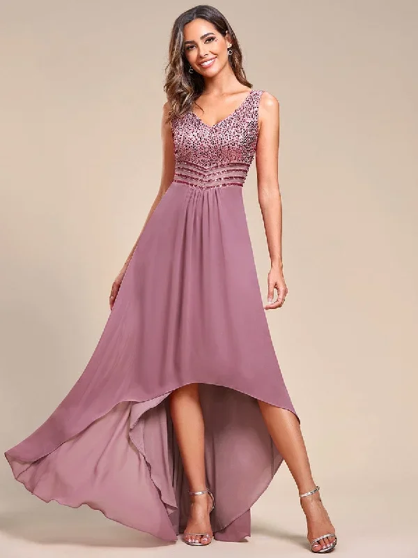 elegant-paillette-chiffon-v-neck-a-line-sleeveless-plus-size-evening-dresses-ep00410