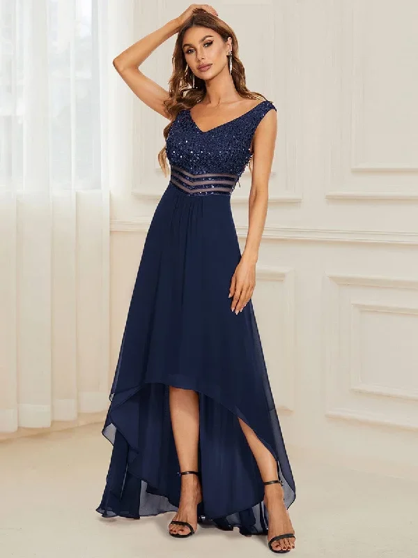 elegant-paillette-chiffon-v-neck-a-line-sleeveless-plus-size-evening-dresses-ep00410