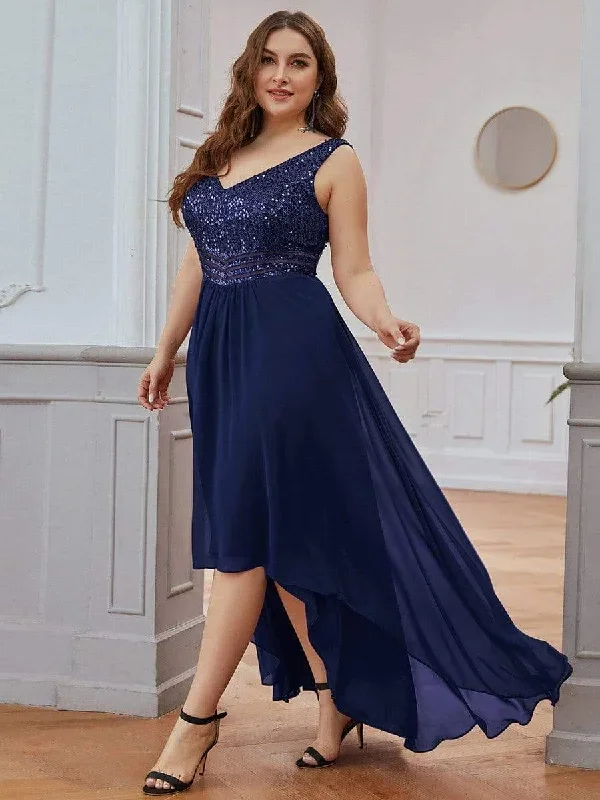 elegant-paillette-chiffon-v-neck-a-line-sleeveless-plus-size-evening-dresses-ep00410