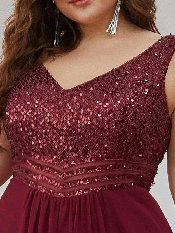 elegant-paillette-chiffon-v-neck-a-line-sleeveless-plus-size-evening-dresses-epp0410