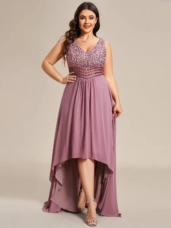 elegant-paillette-chiffon-v-neck-a-line-sleeveless-plus-size-evening-dresses-epp0410