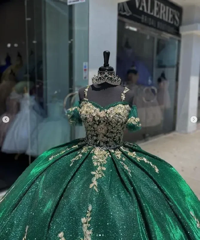 emerald-hunter-green-ball-gown-quinceanera-dresses-gillter-floral-applique-princess-corset-prom-vestidos-de-fiesta-15-anos-1