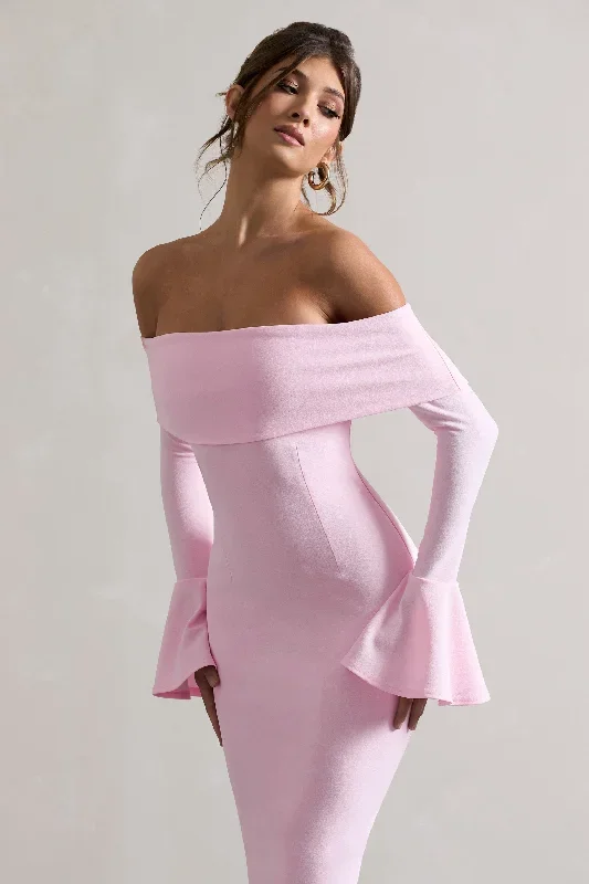 emma-pink-bardot-flared-sleeve-midi-dress-cl133319117