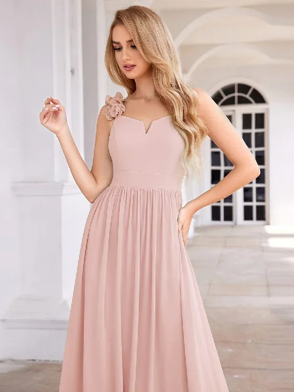 floral-strap-v-neck-chiffon-bridesmaid-dress-with-a-line-silhouette-ess0057