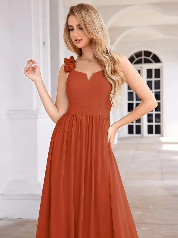 floral-strap-v-neck-chiffon-bridesmaid-dress-with-a-line-silhouette-ess0057