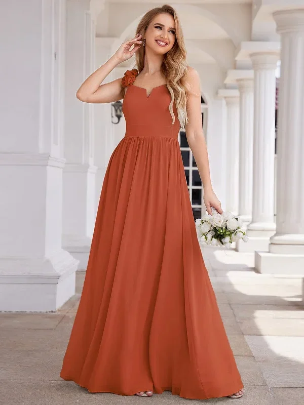 floral-strap-v-neck-chiffon-bridesmaid-dress-with-a-line-silhouette-ess0057