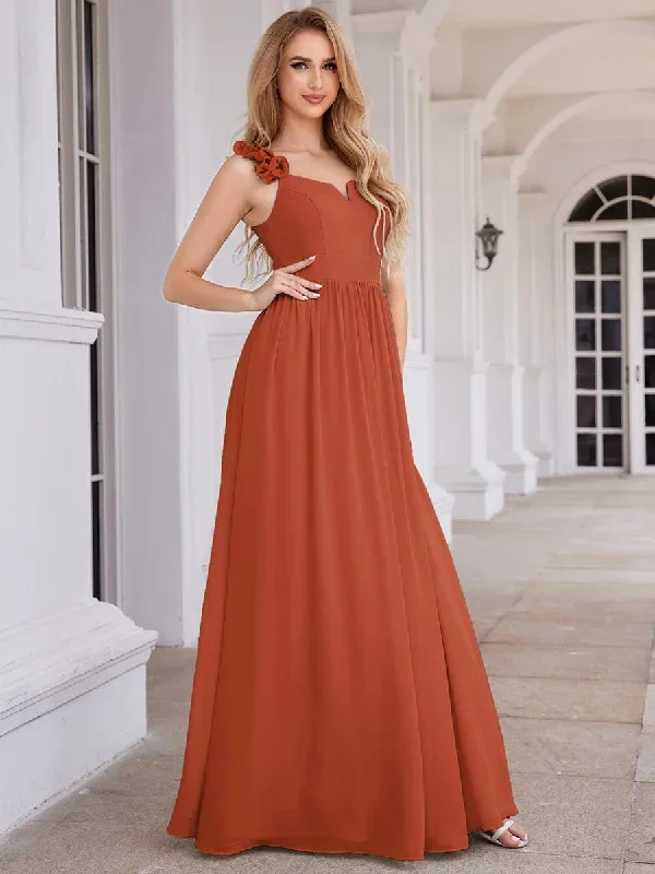 floral-strap-v-neck-chiffon-bridesmaid-dress-with-a-line-silhouette-ess0057