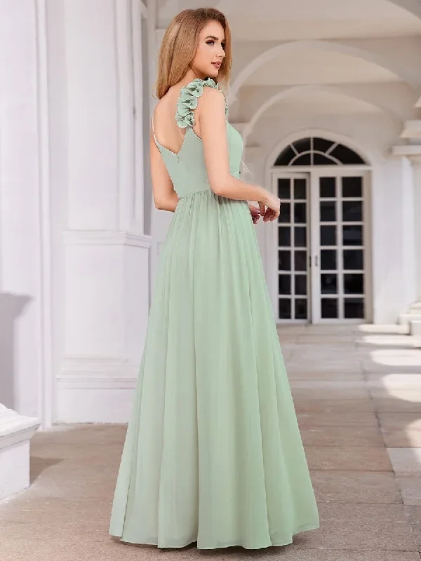 floral-strap-v-neck-chiffon-bridesmaid-dress-with-a-line-silhouette-ess0057