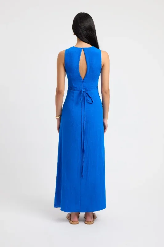 hayman-deep-vee-dress-cobalt