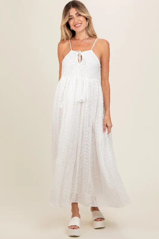 ivory-embroidered-tassel-tie-maternity-maxi-dress