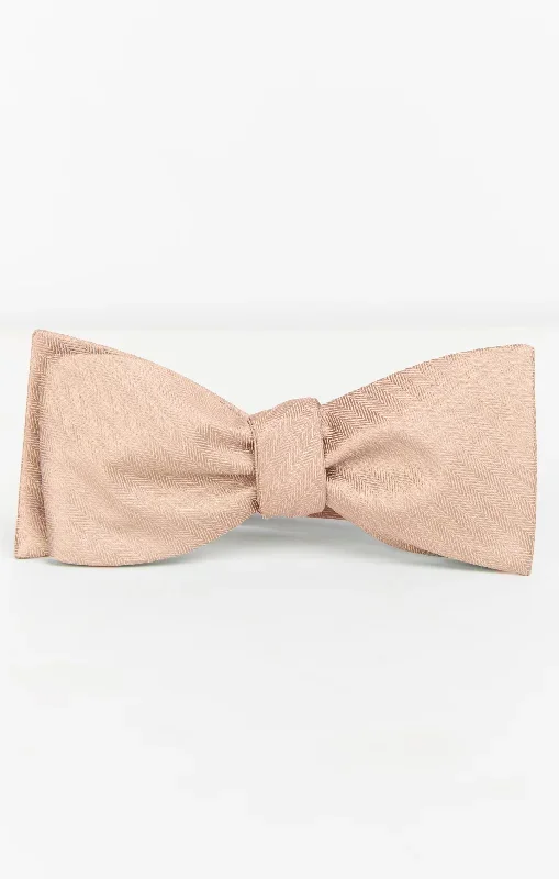 Josh Bow Tie ~ Soft Beige Solid