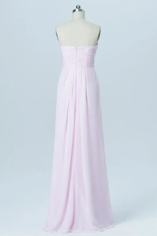 light-pink-sweetheart-twist-front-bridesmaid-dress