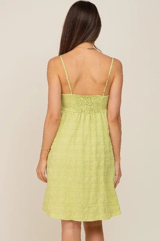 lime-striped-sleeveless-maternity-dress