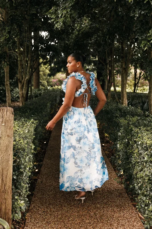 lucah-frill-shoulder-maxi-dress-blue-white-floral