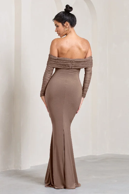 madeleine-mocha-fishtail-maxi-dress-with-bardot-mesh-long-sleeves-cl124634038