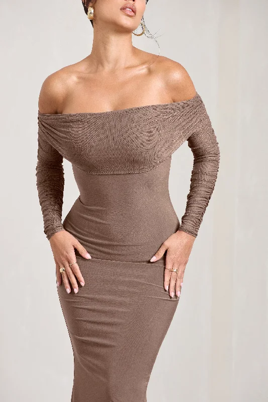 madeleine-mocha-fishtail-maxi-dress-with-bardot-mesh-long-sleeves-cl124634038