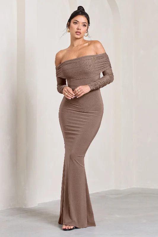 madeleine-mocha-fishtail-maxi-dress-with-bardot-mesh-long-sleeves-cl124634038