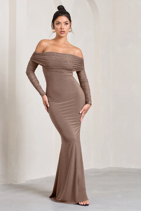 madeleine-mocha-fishtail-maxi-dress-with-bardot-mesh-long-sleeves-cl124634038