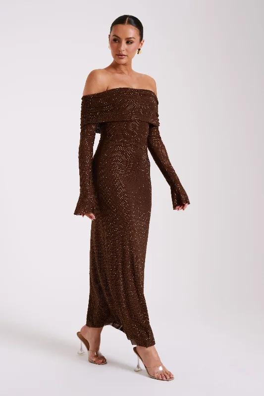 marcel-square-diamante-maxi-dress-chocolate