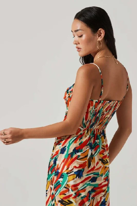 mariela-abstract-satin-midi-dress-orange-green-multi