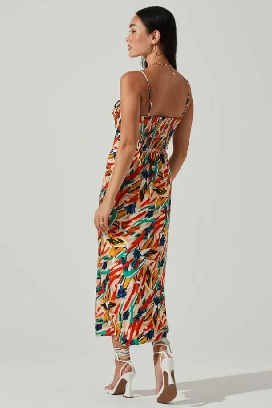 mariela-abstract-satin-midi-dress-orange-green-multi