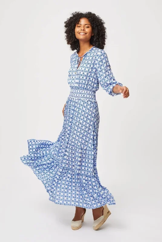 Mahoe Bay Smocked Waist Maxi Dress