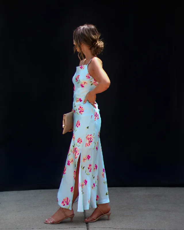 monae-floral-asymmetrical-neck-midi-dress