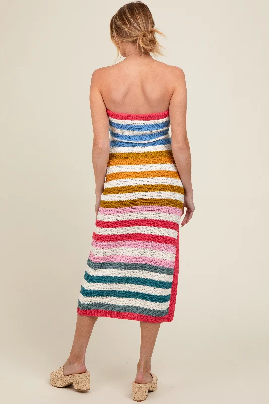 multi-stripe-strapless-knit-fitted-maternity-midi-dress