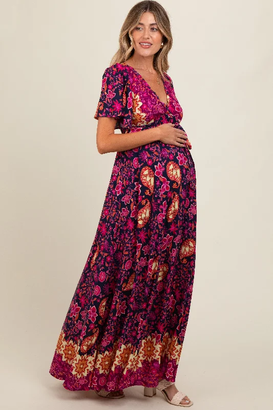 navy-blue-mixed-floral-maternity-maxi-dress