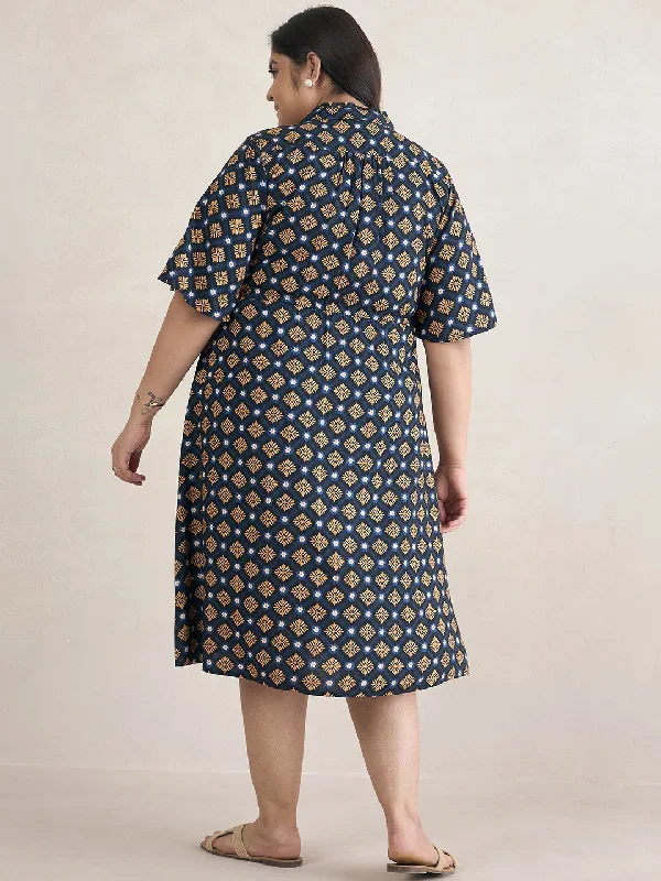 navy-geometric-print-drawstring-midi-dress-fp-31