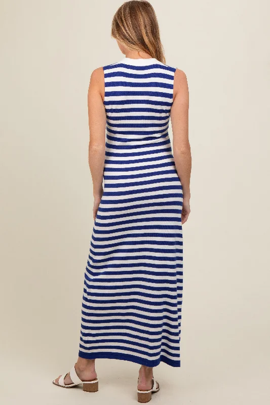 navy-striped-knit-polo-maternity-fitted-maxi-dress