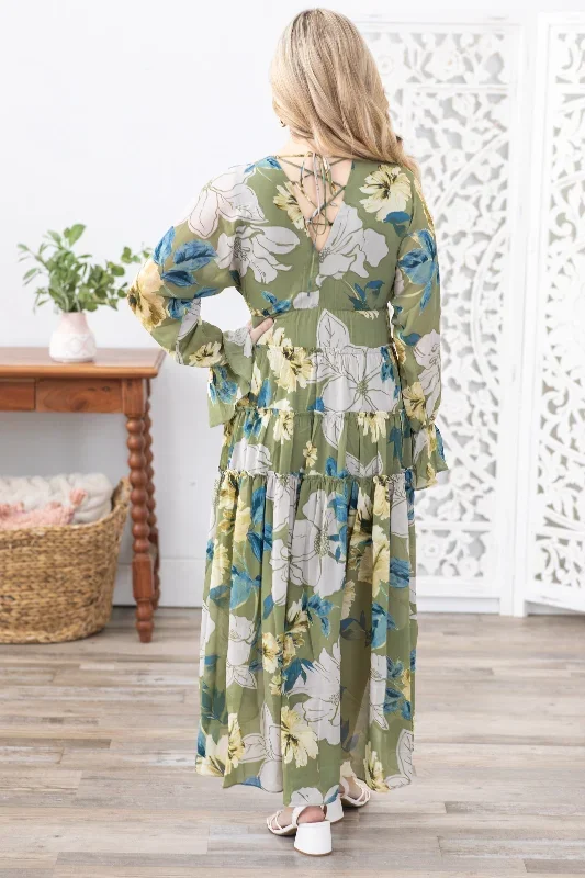 olive-floral-v-neck-long-sleeve-maxi-dress