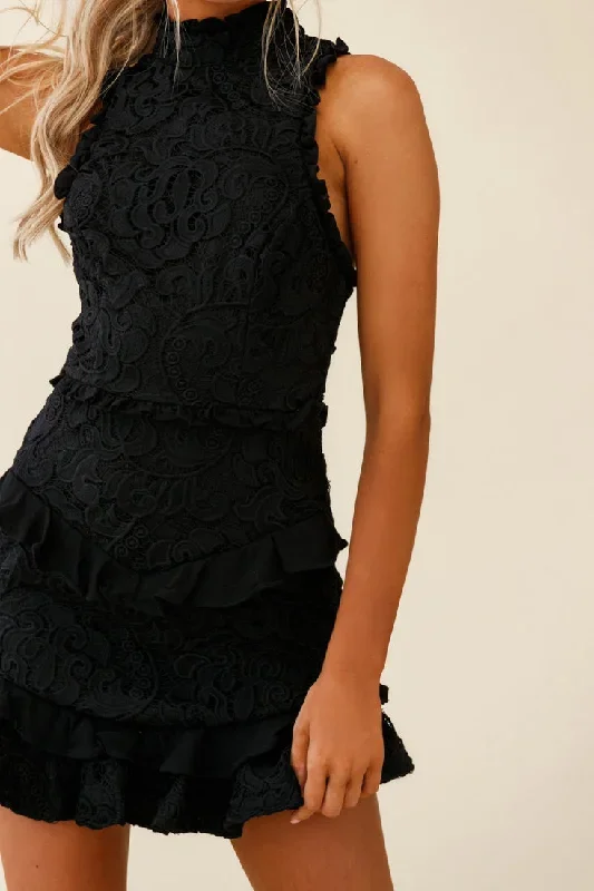 osiris-sleeveless-high-neck-lace-dress-black