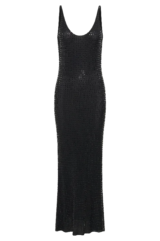 pam-square-diamante-maxi-dress-black