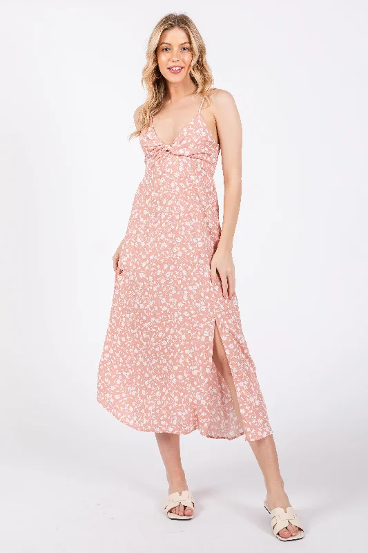 pink-floral-side-slit-maternity-midi-dress