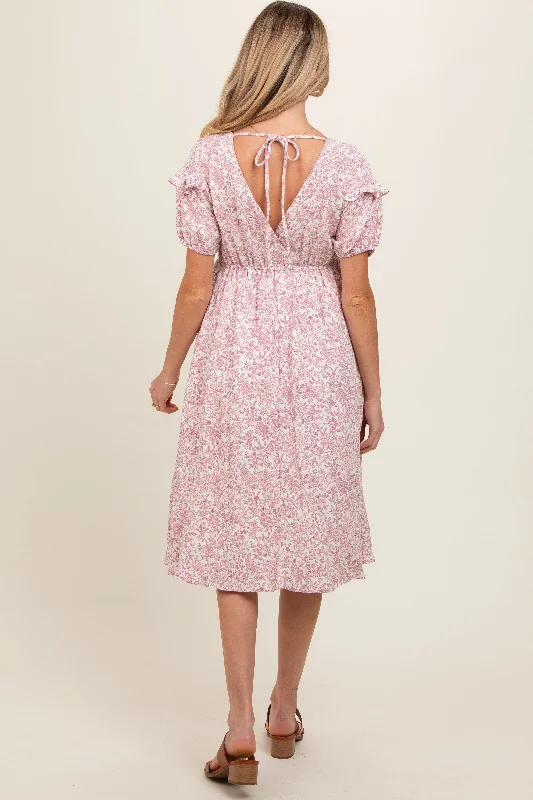 pink-floral-tie-back-maternity-midi-dress