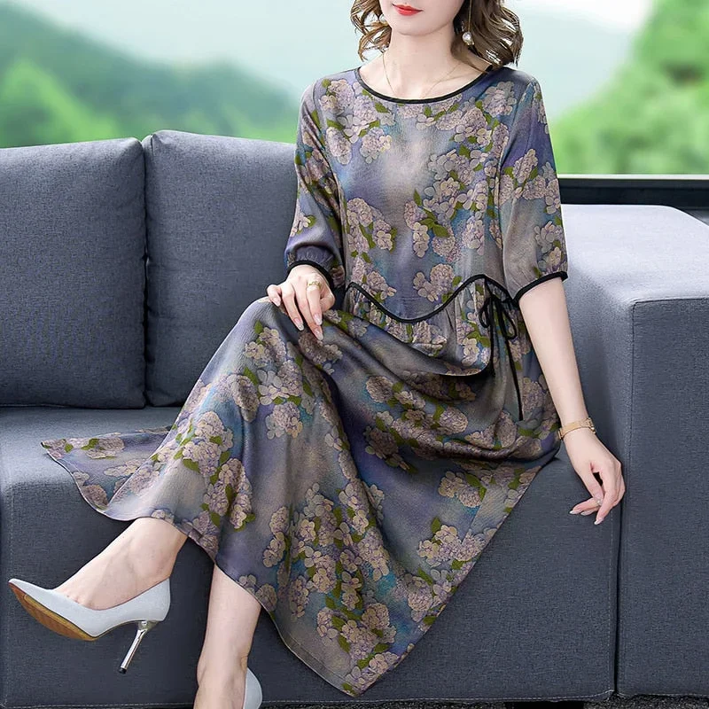 plus-size-floral-mulberry-silk-midi-dress