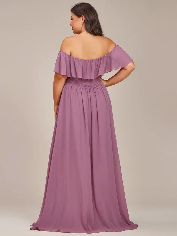 plus-size-flowy-chiffon-high-low-off-the-shoulder-bridesmaid-dress-es01736