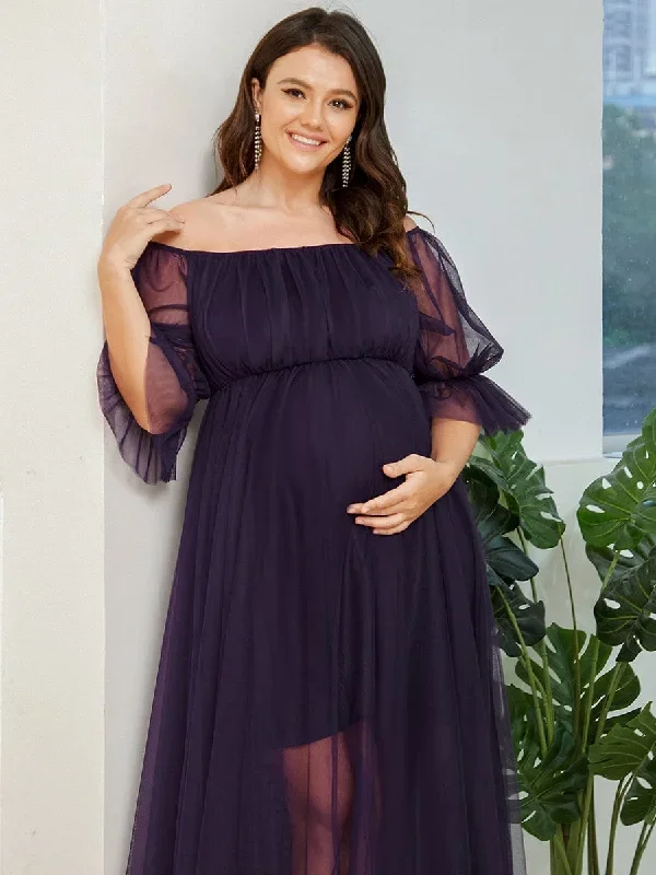 plus-size-off-shoulder-tulle-double-skirt-maxi-maternity-dress-ey20862