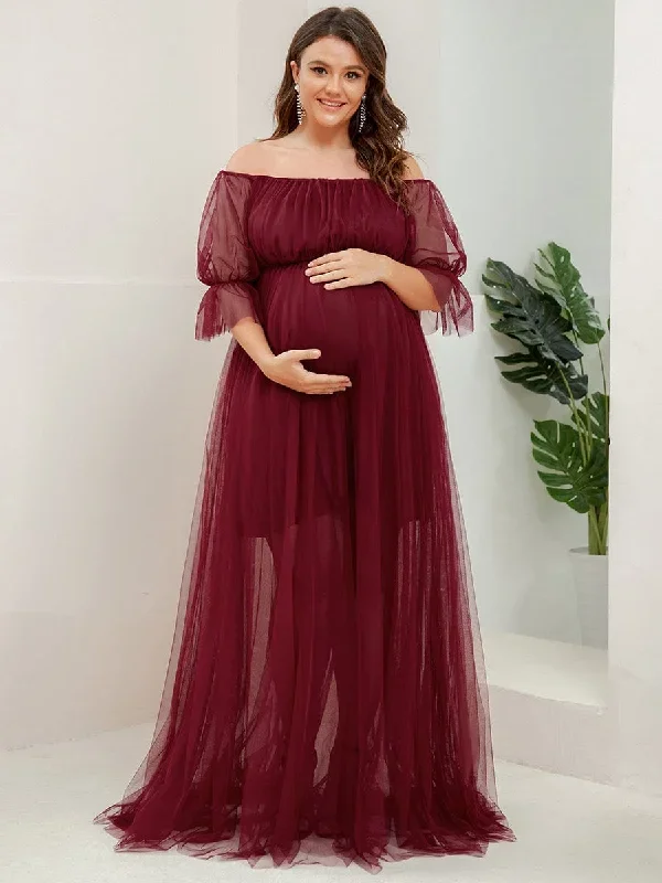 plus-size-off-shoulder-tulle-double-skirt-maxi-maternity-dress-ey20862