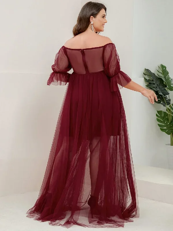 plus-size-off-shoulder-tulle-double-skirt-maxi-maternity-dress-ey20862