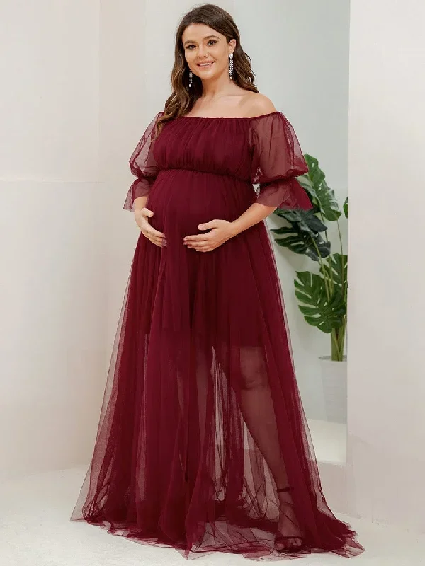 plus-size-off-shoulder-tulle-double-skirt-maxi-maternity-dress-ey20862