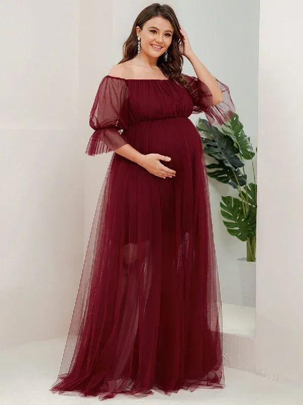 plus-size-off-shoulder-tulle-double-skirt-maxi-maternity-dress-ey20862